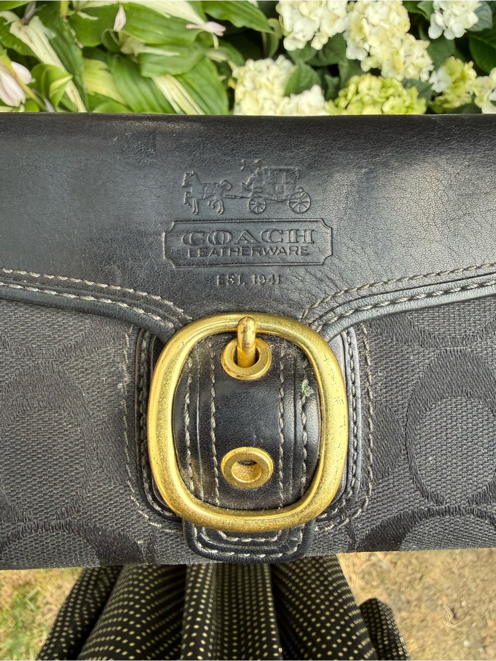 Coach Bleeker Tattersall Signature Y2K Vintage Wallet - Picture 3 of 12